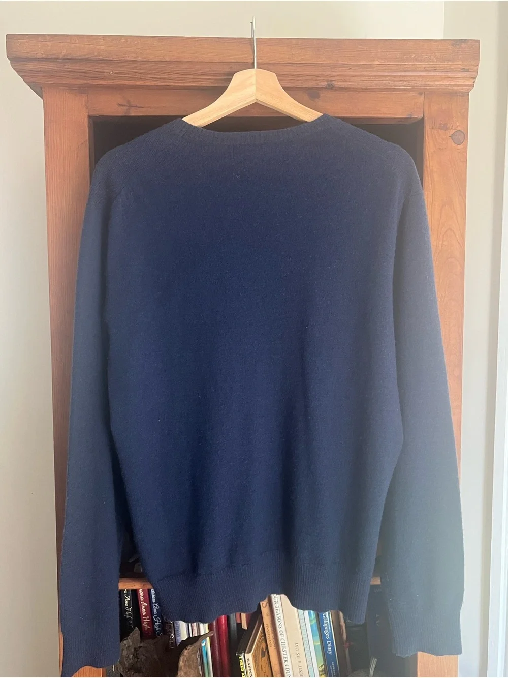 Banana Republic Men's Dark Navy Crewneck Sweater 100% Merino Wool